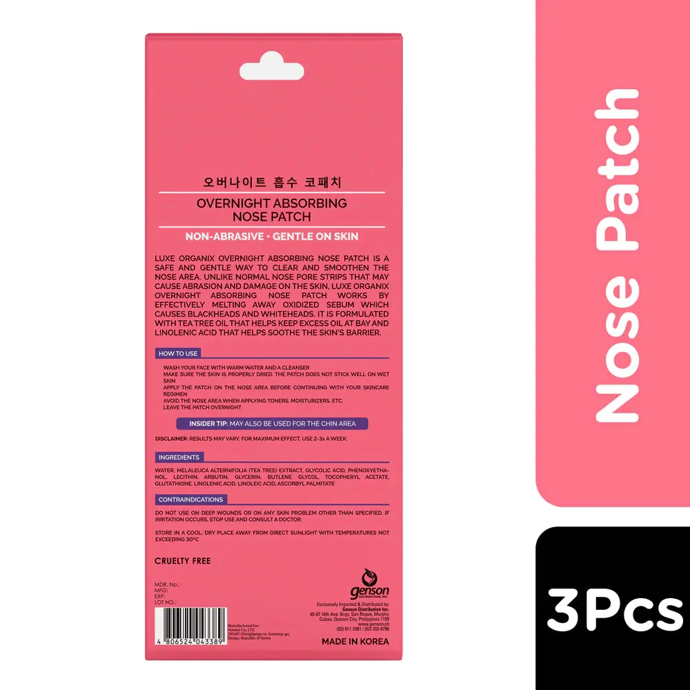 Luxe Organix Hydrocolloid Overnight Nose Patch