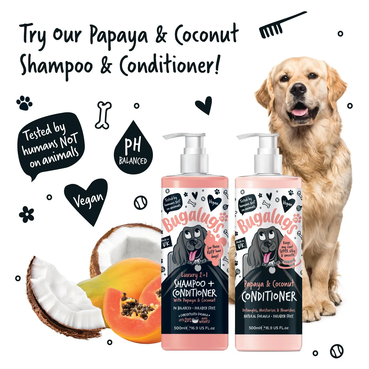 Luxury Papaya & Coconut Dog Conditioner