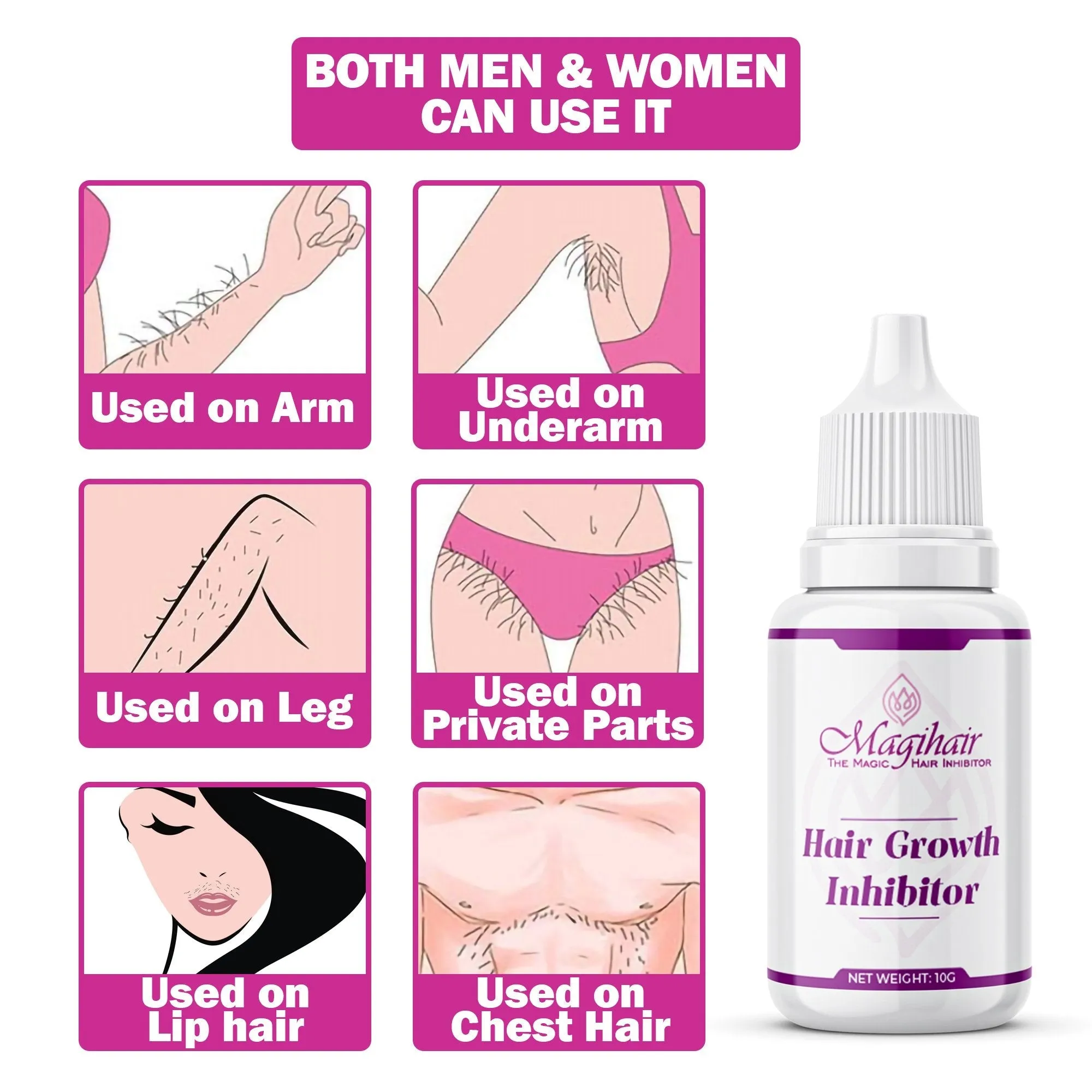 MagiHair™ - Organic Permanent Hair Growth Inhibitor
