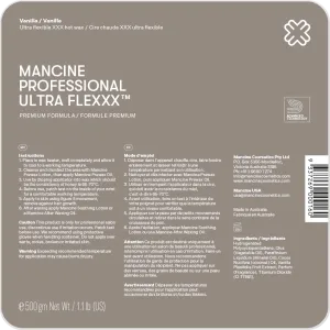 Mancine Hard Wax, Ultra Flexxx Vanilla, 4 Discs, 1.1 lbs