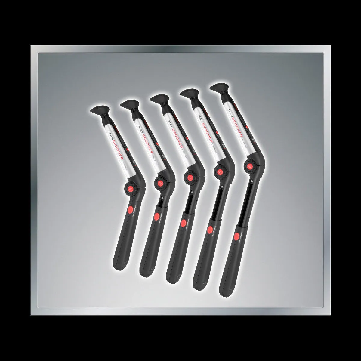 MANGROOMER - ULTIMATE PRO Back Shaver with 2 Shock Absorber Flex Heads, Power Hinge, Extreme Reach Handle and Power Burst