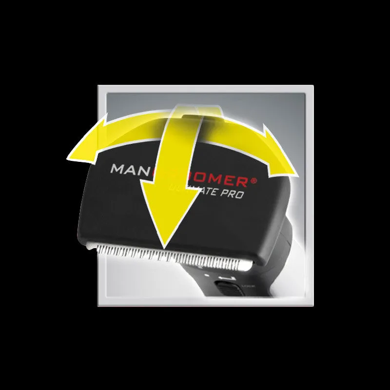 MANGROOMER - ULTIMATE PRO Back Shaver with 2 Shock Absorber Flex Heads, Power Hinge, Extreme Reach Handle and Power Burst