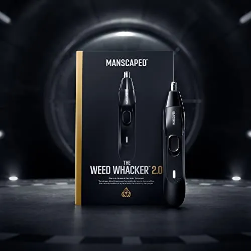MANSCAPED® Weed Whacker® 2.0 Electric Nose & Ear Hair Trimmer – 7,000 RPM Precision Tool with Rechargeable Battery, Wet/Dry, Easy to Clean, Improved Stainless Steel Replaceable Blade