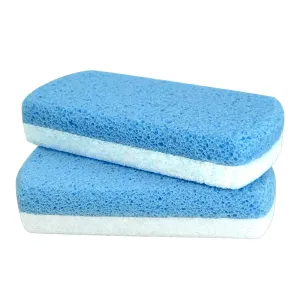 Maryton Glass Pumice Stone for Feet, Callus Remover and Foot Scrubber & Pedicure Exfoliator Tool Pack of 2