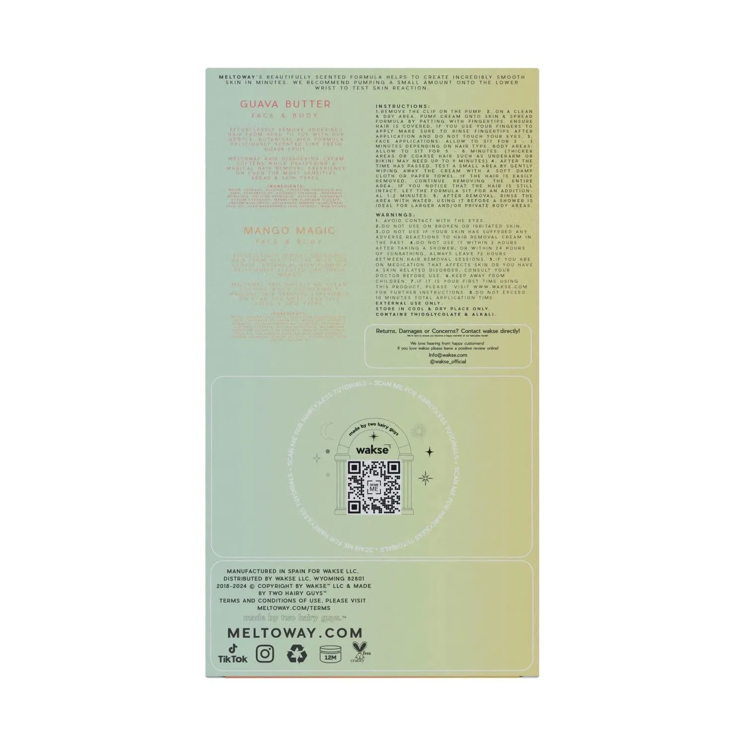 Meltoway Ultimate Hair Removal Cream Kit