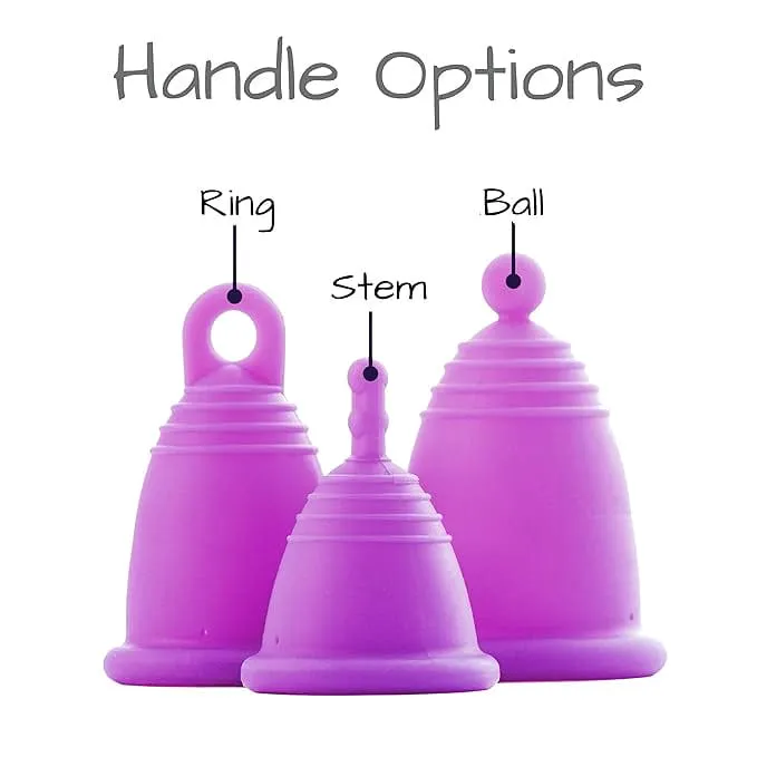 MeLuna Menstrual Cup (USA/FDA version) Stem Handle, SPORT