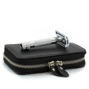 Merkur Safety Razor Set with Pebbled Leather Case, Save $10