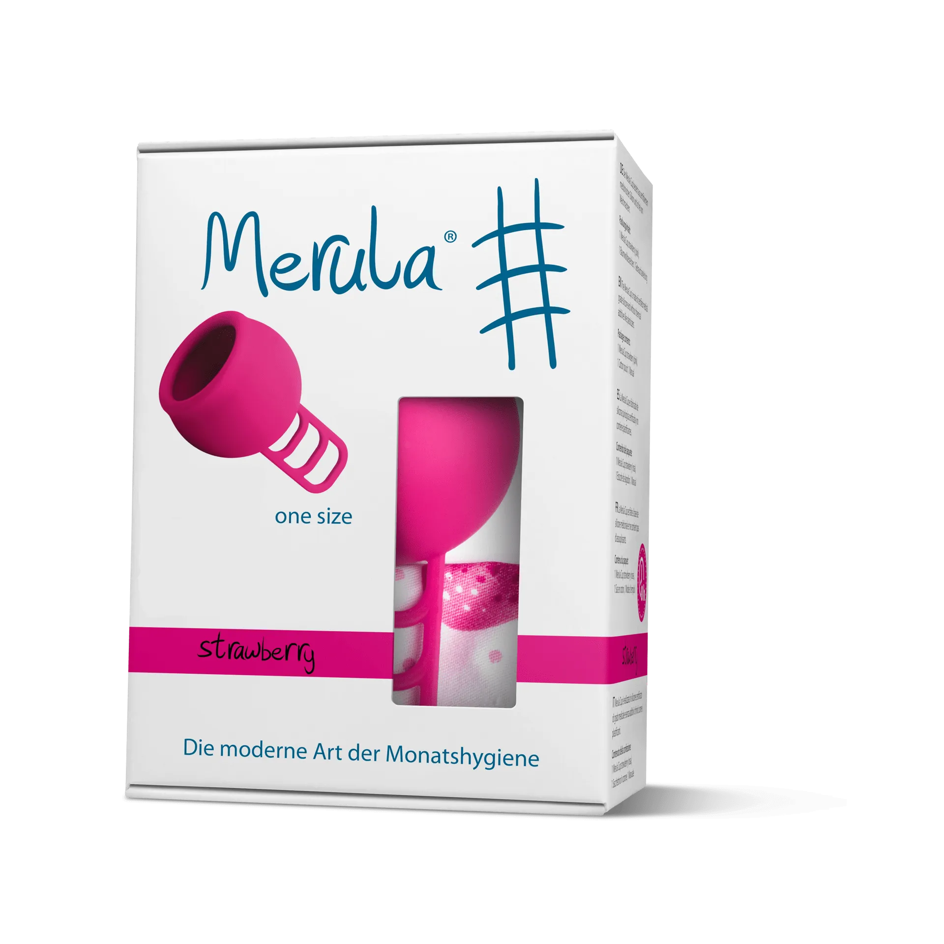 MERULA Menstrual Cup One Size - Strawberry (Pink)