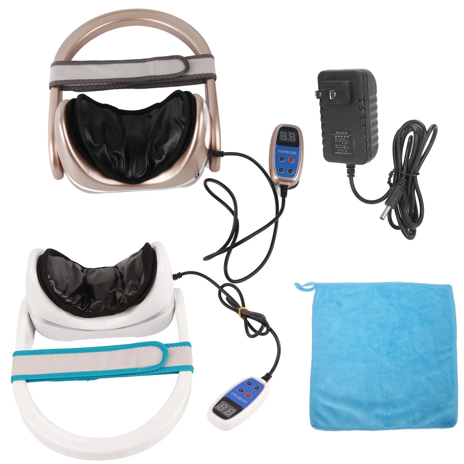 Meubon Electric Neck Massager I Infrared Heated Neck Airbag I Massage Pillow Shoulder Spine Shoulder Cervical Traction