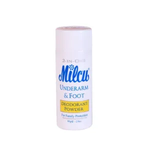Milcu Underarm & Foot Deodorant Powder 80g