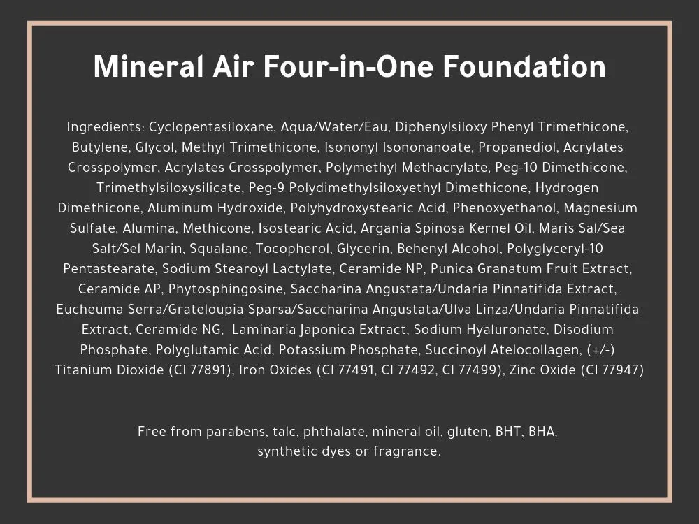Mineral Air Four-in-One Foundation for Mineral Air Mist DeviceColor, 10 ml, Travel Size - Deep