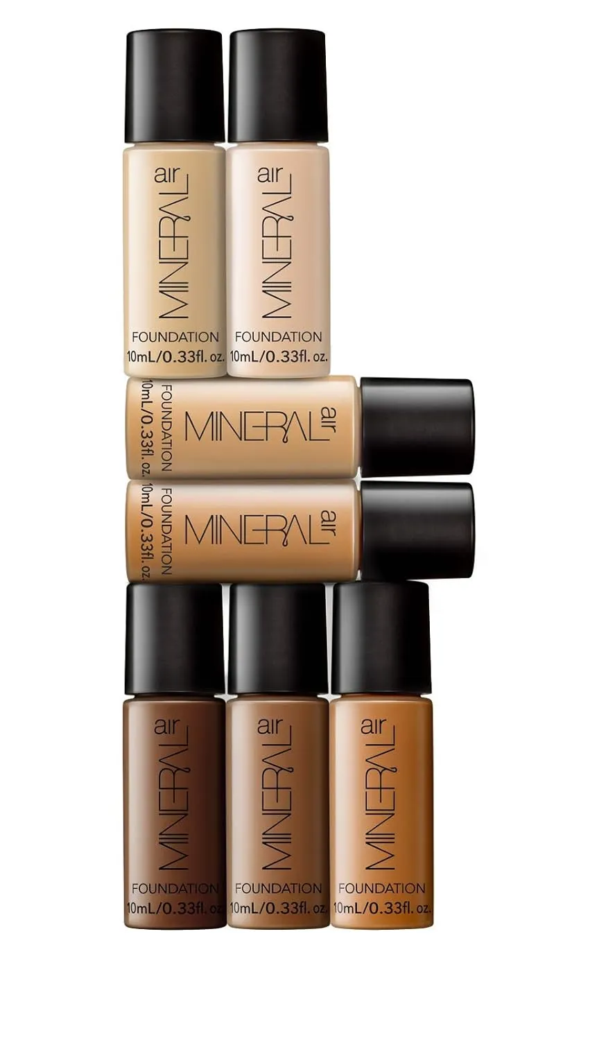 Mineral Air Four-in-One Foundation for Mineral Air Mist DeviceColor, 10 ml, Travel Size - Medium Tan