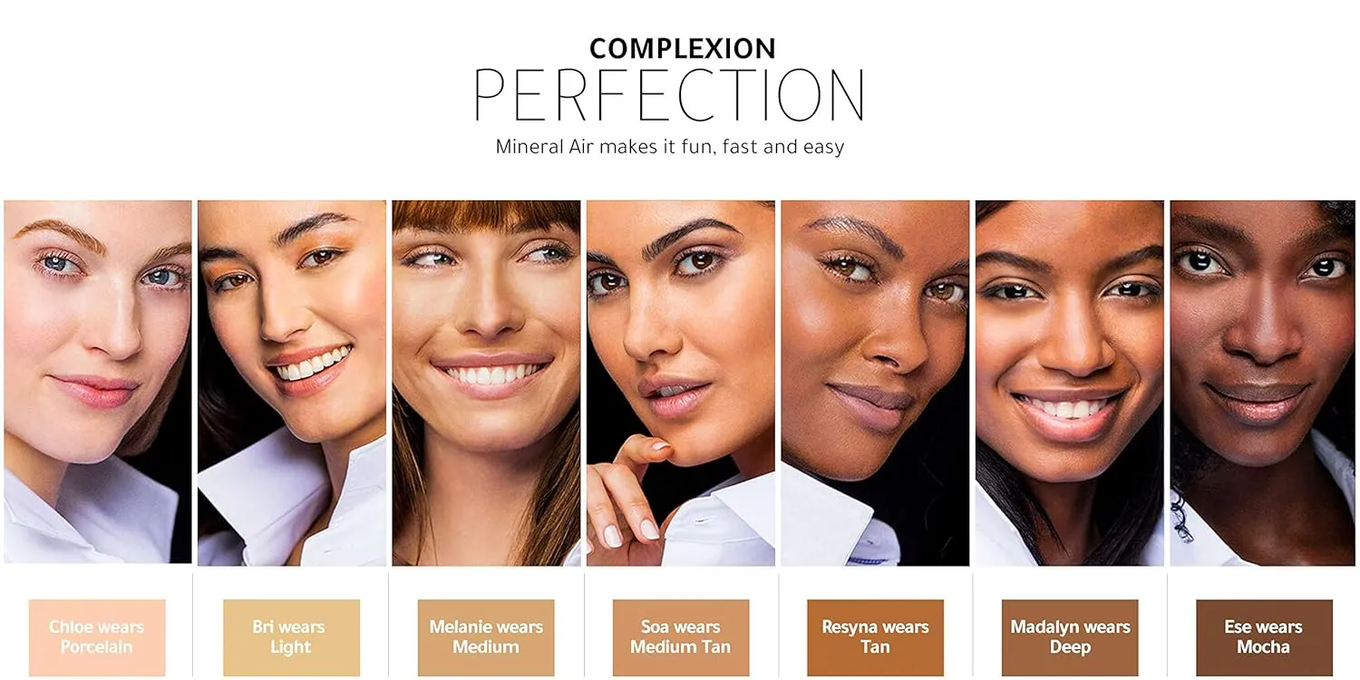 Mineral Air Four-in-One Foundation for Mineral Air Mist DeviceColor, 10 ml, Travel Size - Medium Tan