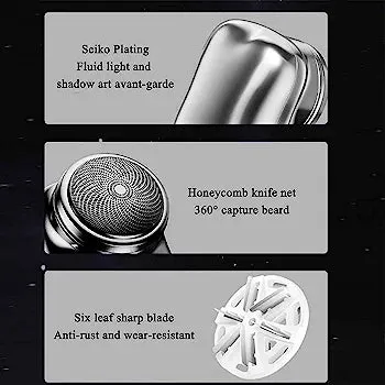 Mini Electric Shaver  ABS   Aluminum Model 2202