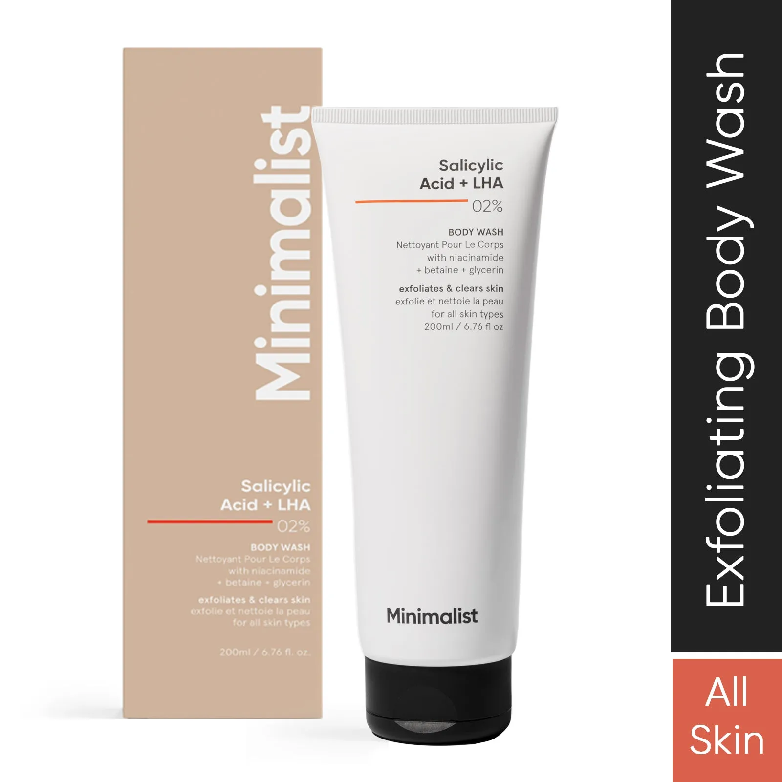 Minimalist Salicylic Acid   LHA 02% Body Wash