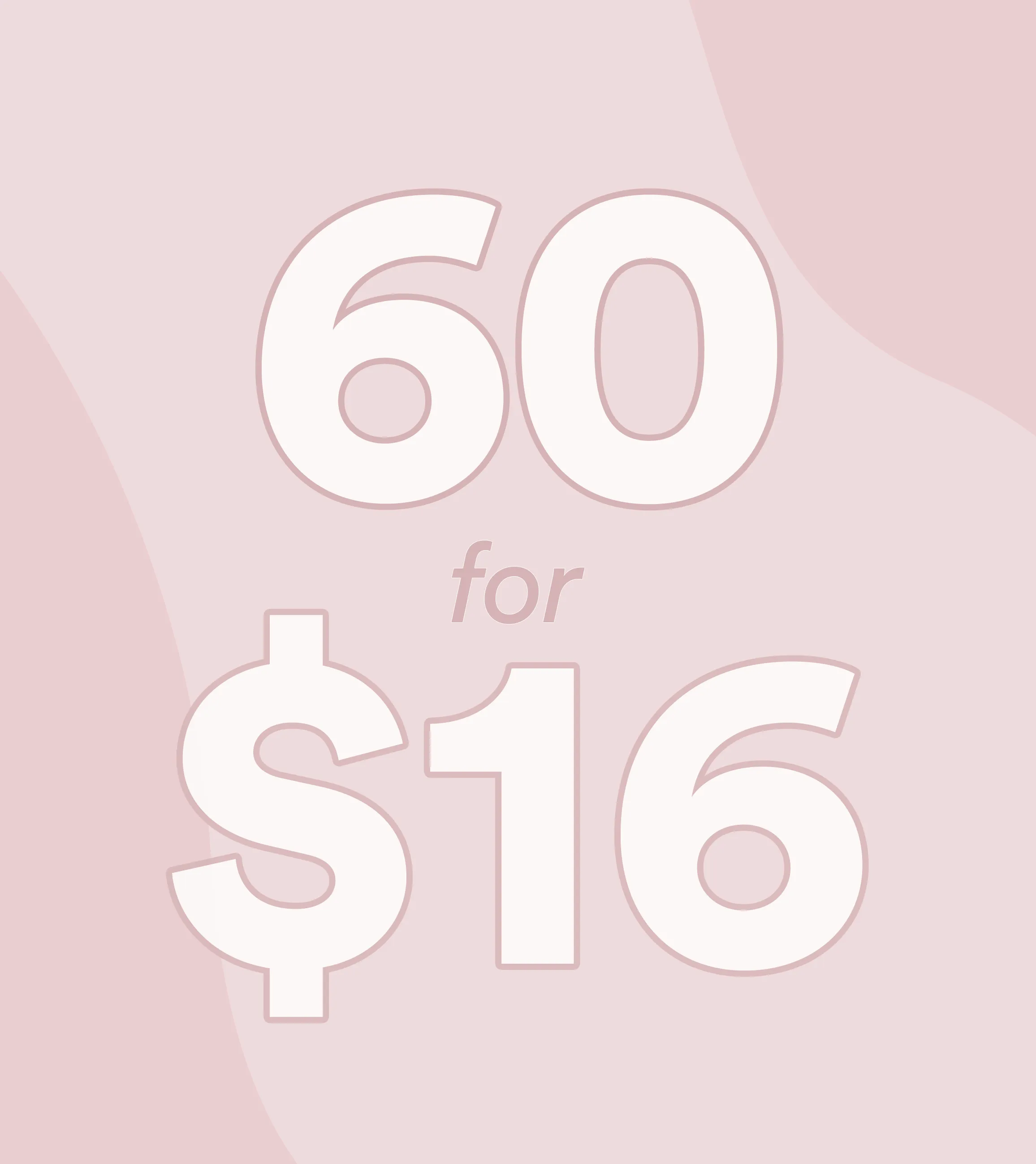 Mix & Match 60-Pack: Liners, Regular Tampons & Mini Tampons