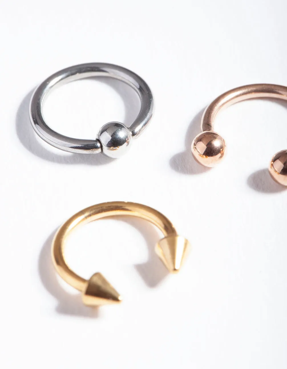 Mixed Metal Surgical Steel Horseshoe Body Pack