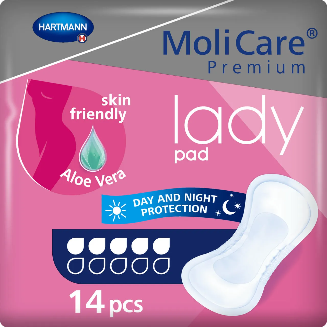 MoliCare® Premium Lady Pad - 5 Drops 1029ml (Packet 14)