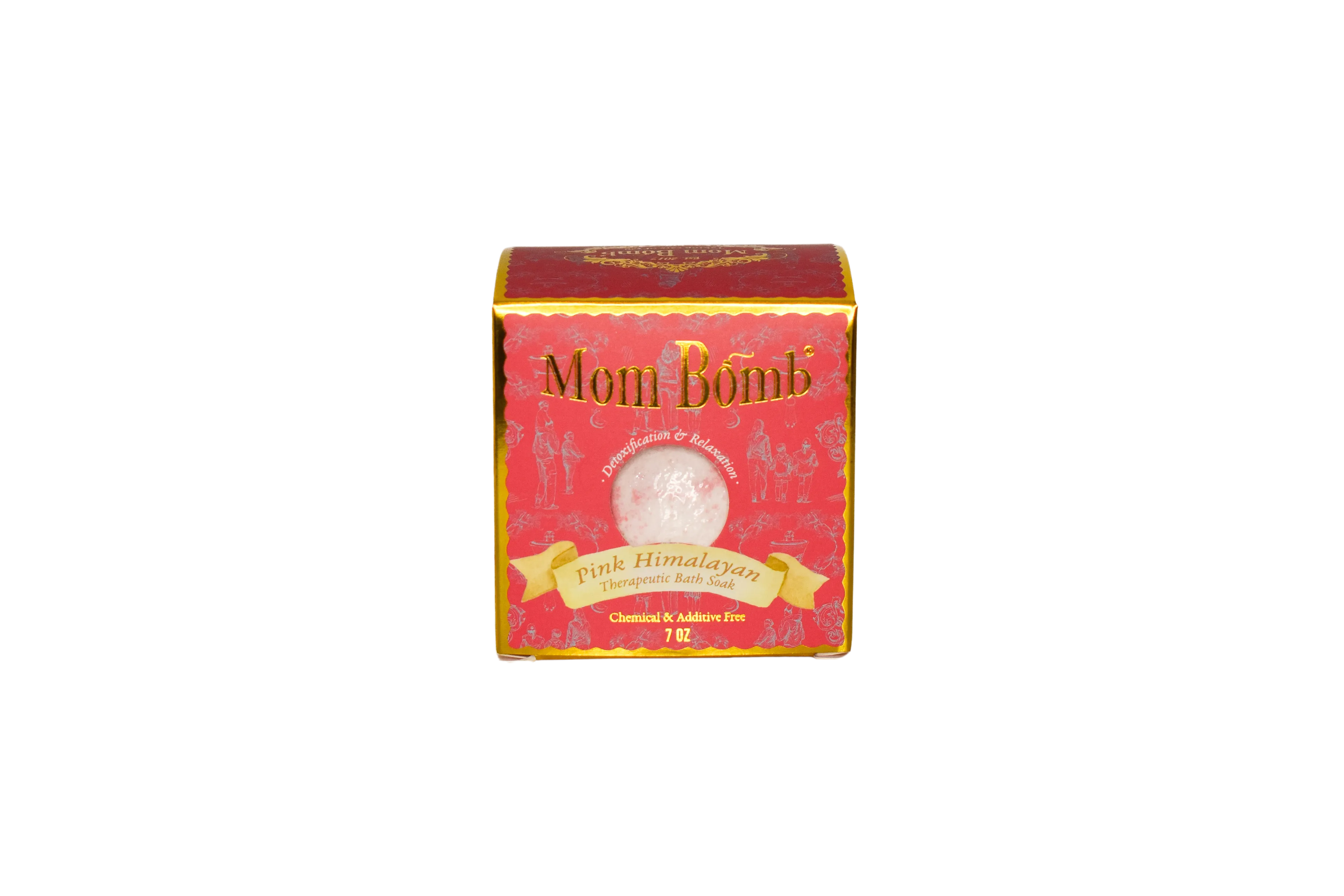Mom Bomb Pink Himalayan 7oz Melon & Cedarwood Scented Bath Bomb/Shower Steamer