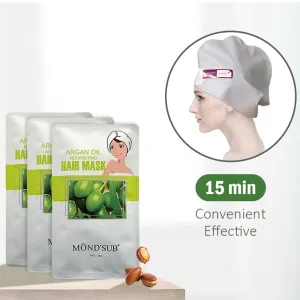 MOND'SUB 3Pieces  Argan Oil nourishing Hair Mask