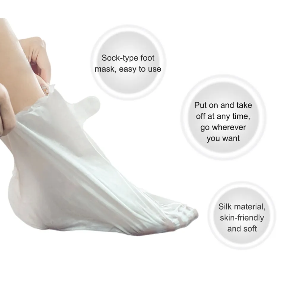 MOND'SUB  4PIECES Tea Tree Peel Foot Mask, Exfoliating, Removing Dead Skin, Moisturizing Heels, Rich In Tea Tree Essence, Pure Natural Extract.
