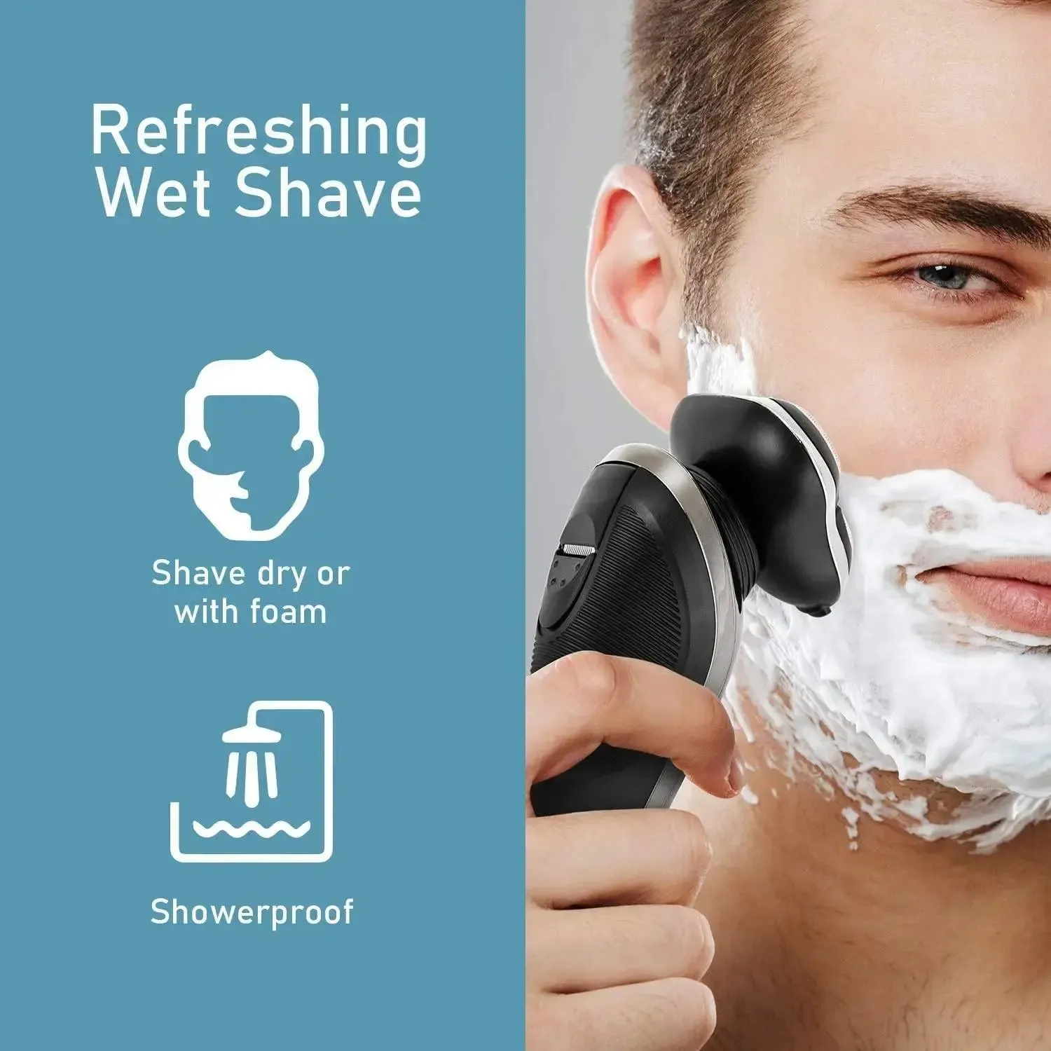 MOOSOO 8G Electric Shaver for Men