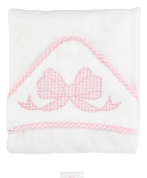 Mudpie Bow Applique Hooded Towels
