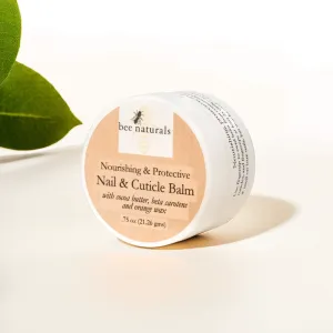 Nail & Cuticle Balm - Cocoa Butter & Beta Carotene Blend for Strong, Smooth Nails - luscious natural tangerine fragrance Shea Butter & Beeswax Cruelty-Free Nail Care