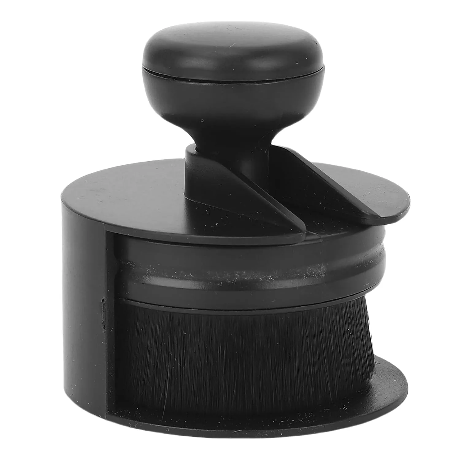 Nail Art Dust Cleaning Brush, Professional Dongless Nail Dust Brush for Loose Powder (Black)