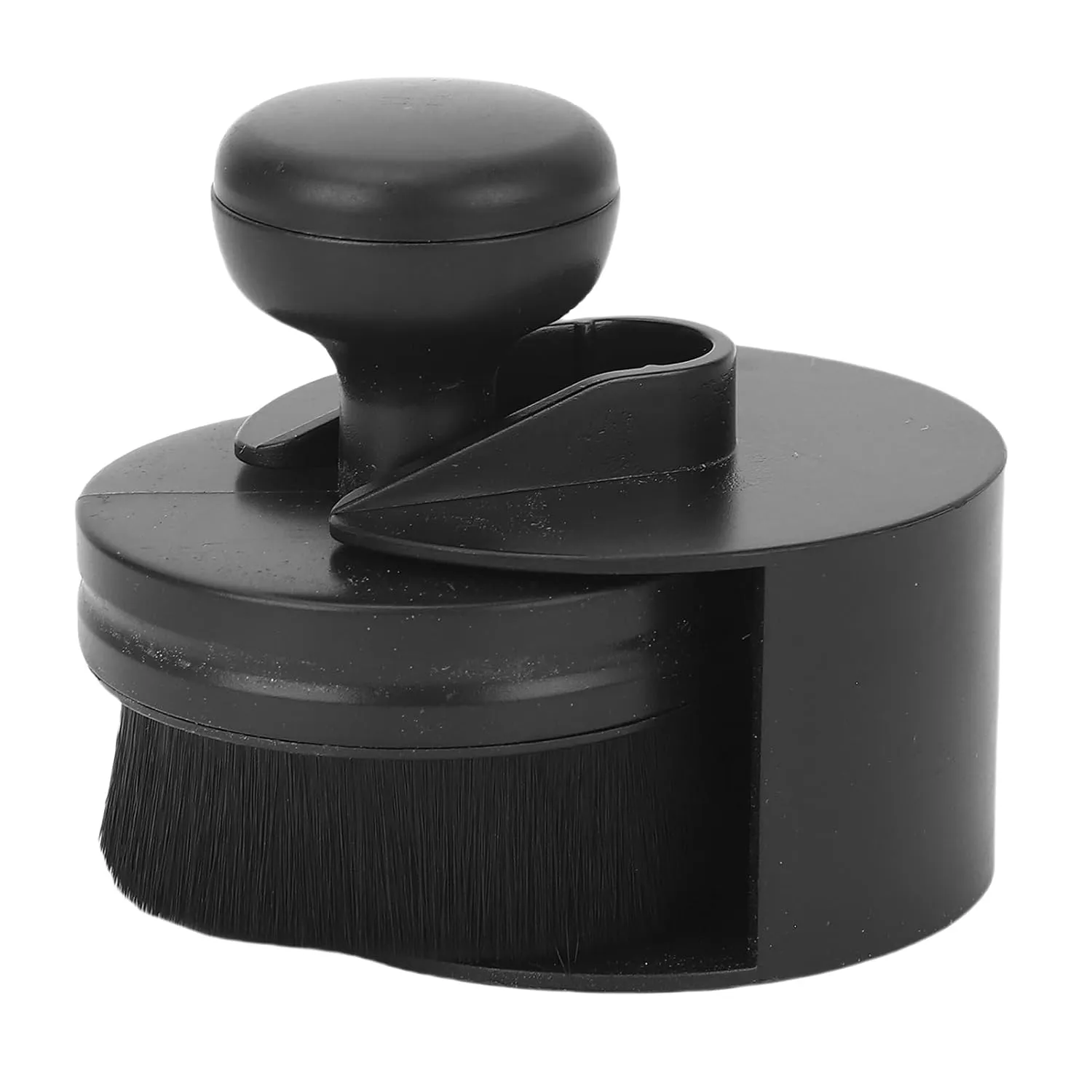 Nail Art Dust Cleaning Brush, Professional Dongless Nail Dust Brush for Loose Powder (Black)