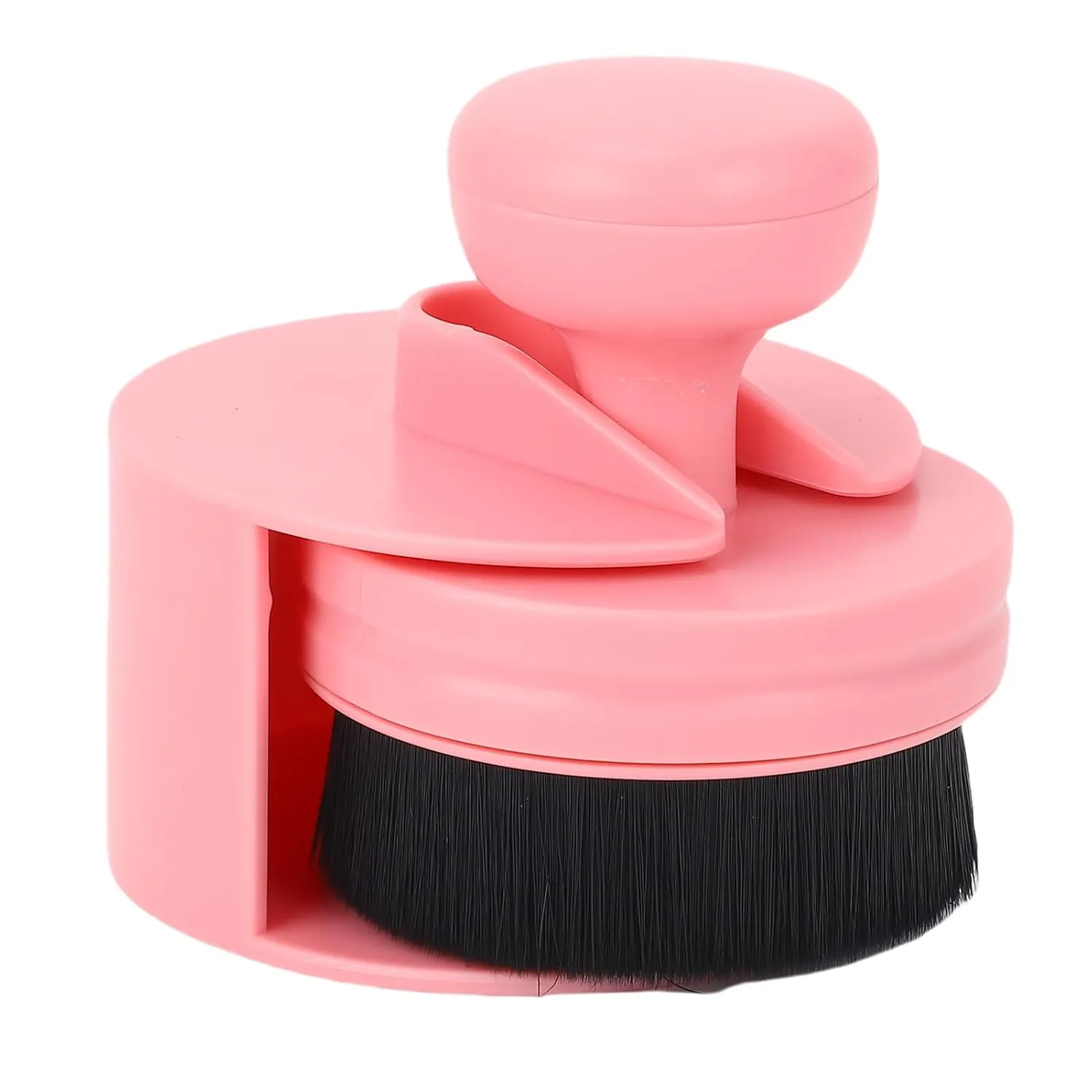 Nail Dust Brush, Professional Nail Art Dust Cleaning Brush for Loose Powder (Pink)