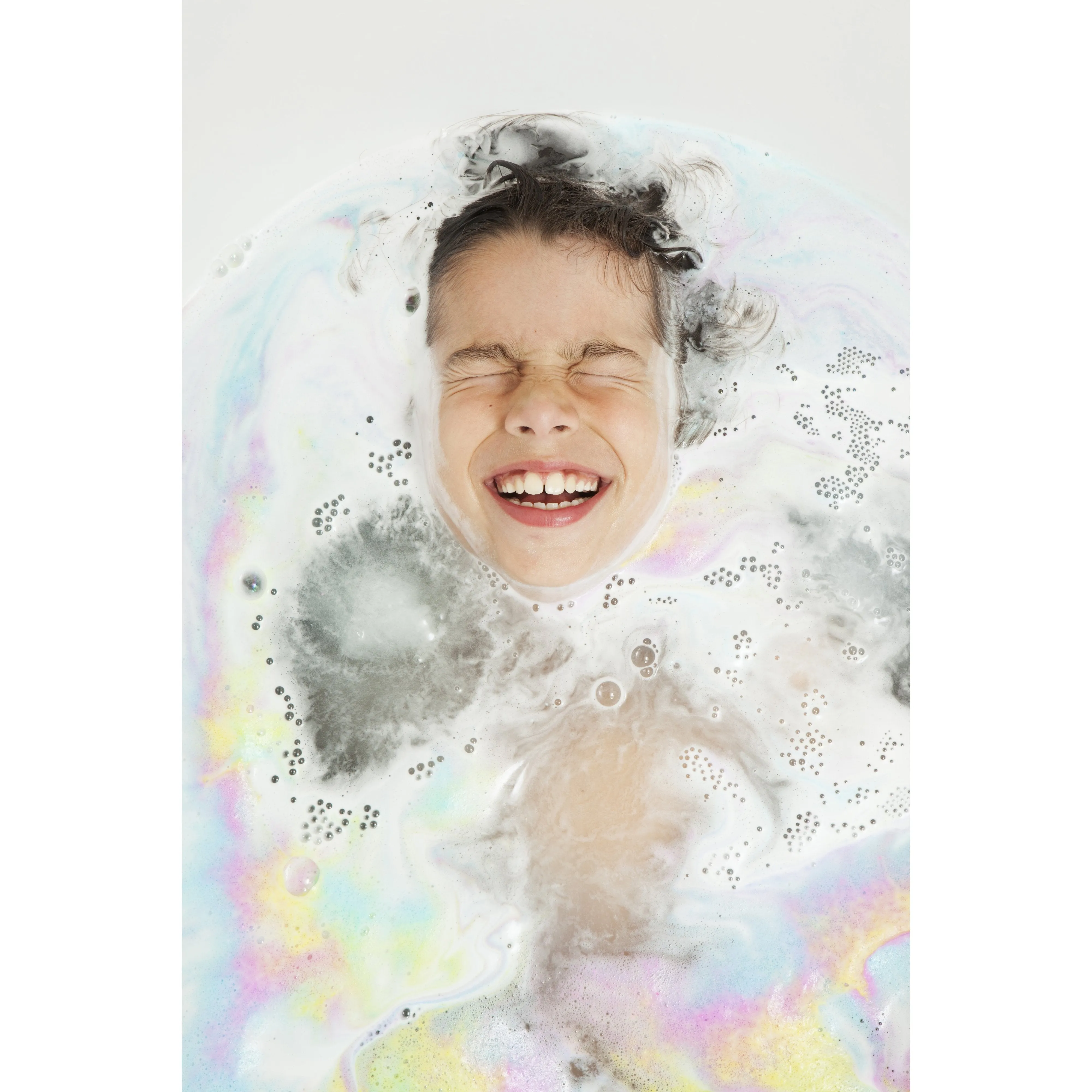 Nailmatic Kids Colouring Bath Bomb For Kids - Supernova - Pink/Yellow/Purple