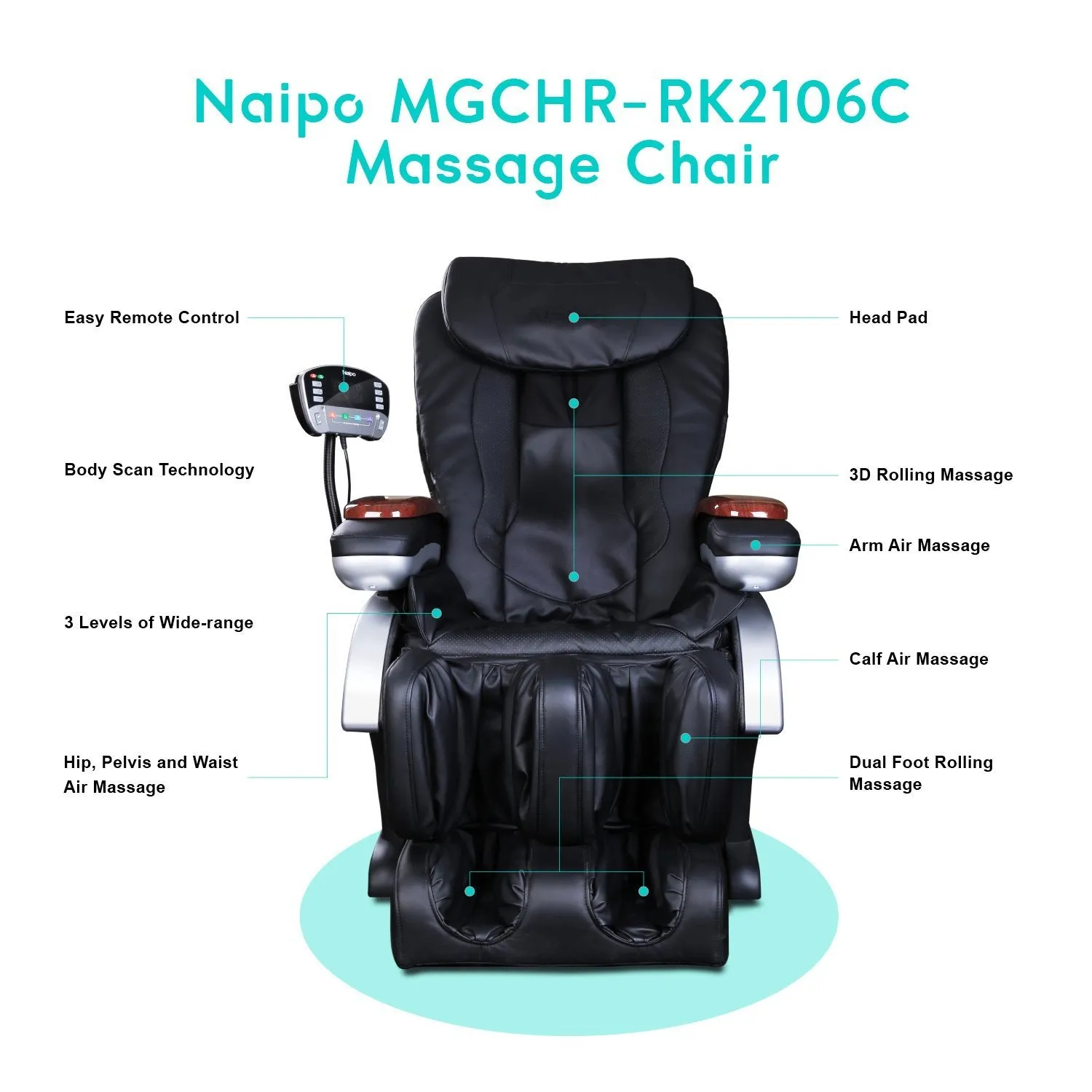 Naipo Shiatsu Massage Chair for Full Body Massage