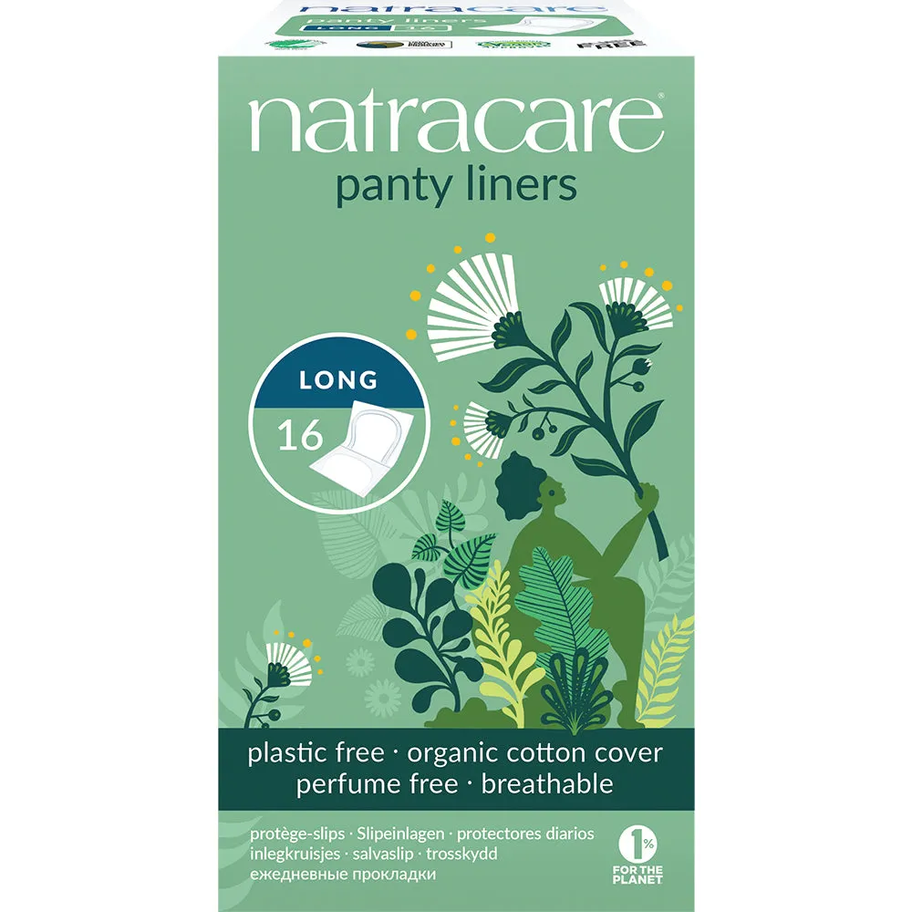 Natracare 16 Panty Liners Long Wrapped