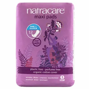 Natracare Organic Cotton Maxi Pads 12pk - Super