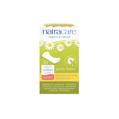 NATRACARE PANTY LINERS CURVED 30S