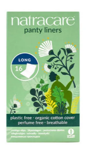 NatraCare Panty Liners, Long, Wrapped