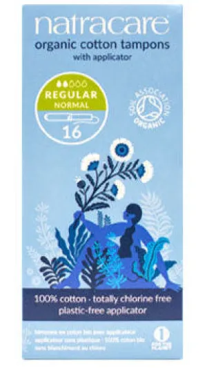 NatraCare Tampons, Regular with Applicator