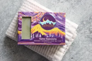 Natural Bergamot Cedarwood Goat Milk Soap | Refresh & Revitalize | Northern Glow