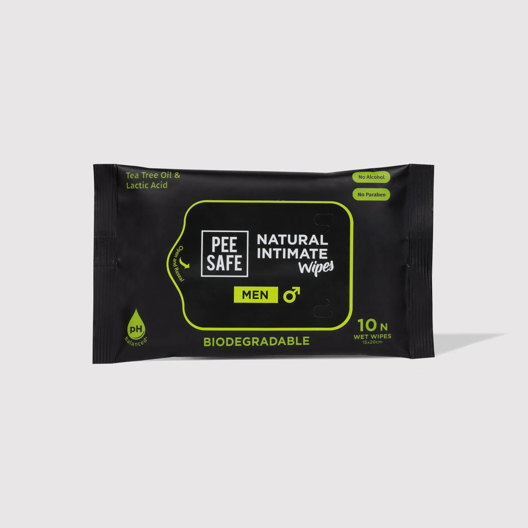 Natural Intimate Wash & Wipes Combo For Men