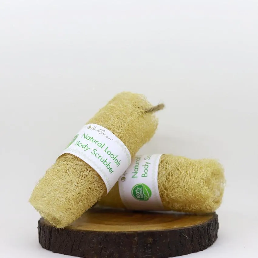 Natural Loofah Body Scrubber | 100% Natural, Eco-Friendly, Biodegradable | Pack of 4