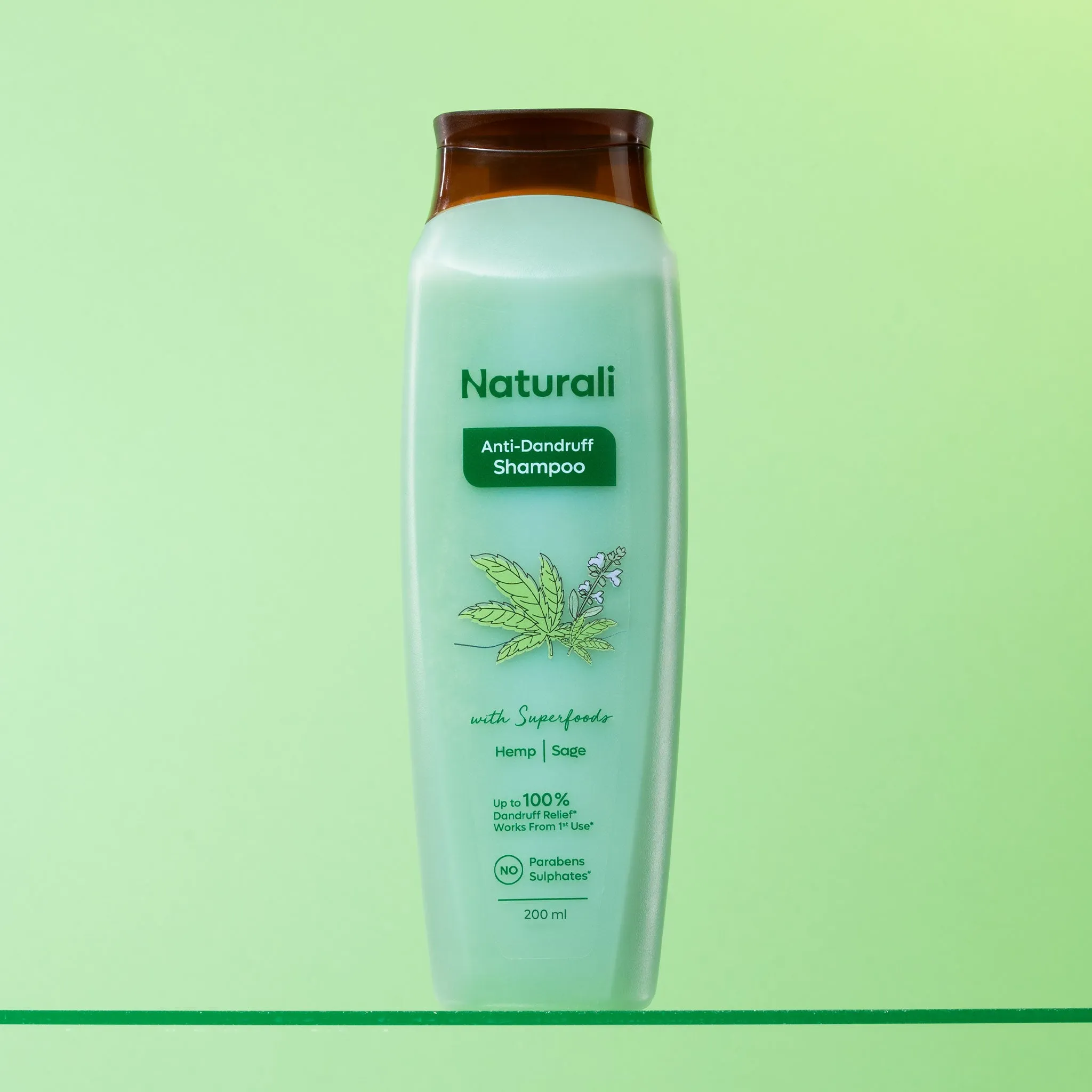 Naturali Anti-Dandruff Shampoo with Hemp, Sage & Salicylic Acid