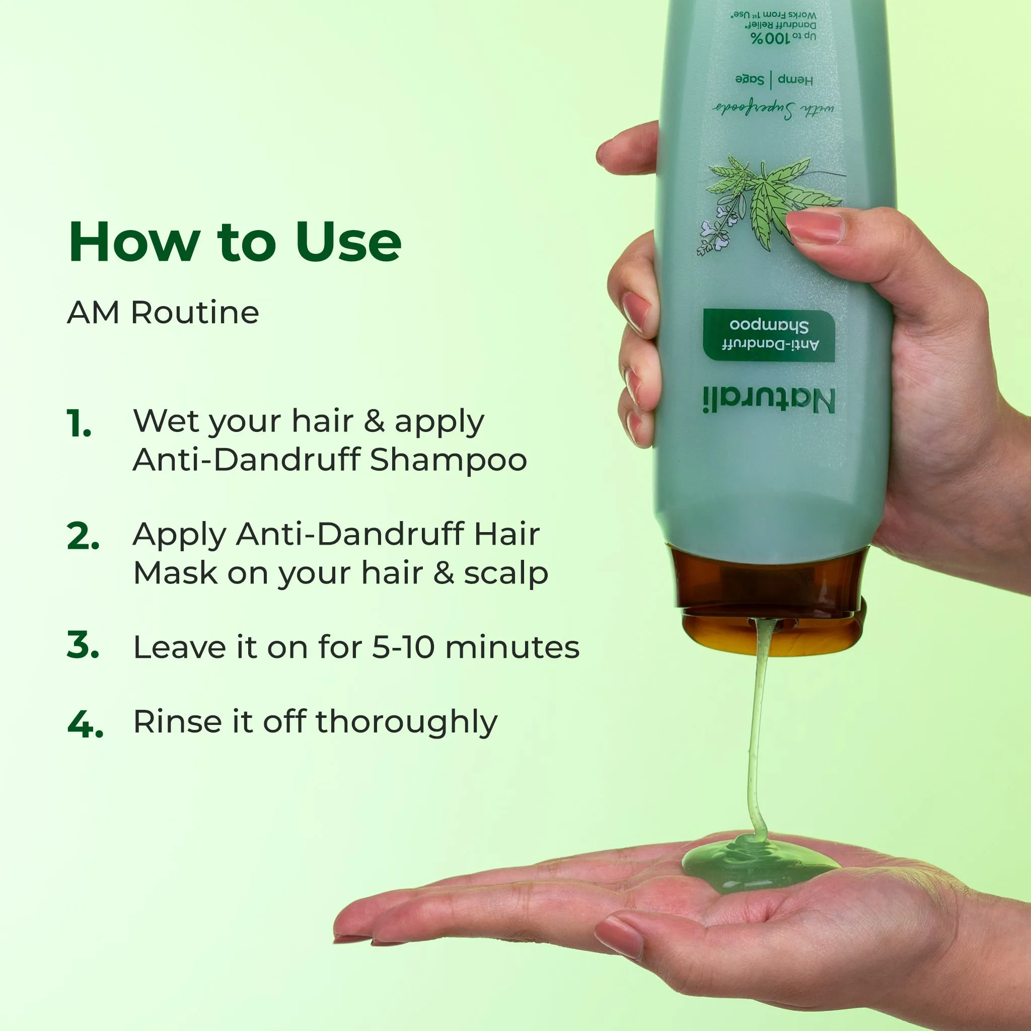 Naturali Super Hemp Combo - Anti-Dandruff Shampoo   Anti-Dandruff Hair Mask   Anti-Dandruff Scalp Serum
