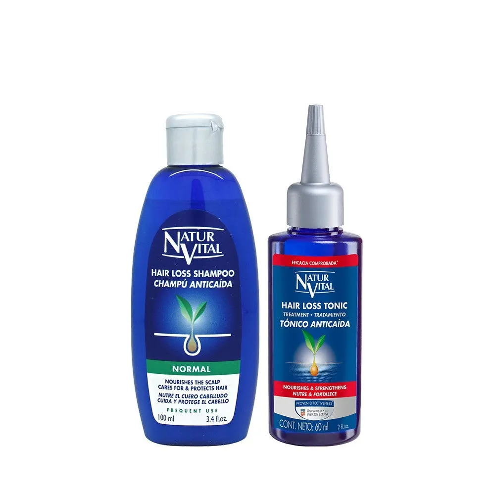 NaturVital Hair Loss Treatment Set (100ml Hair Shampoo   60ml Hair Tonic)