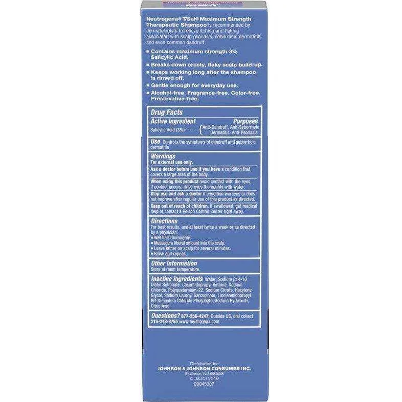 Neutrogena T/Sal Therapeutic Scalp Build-Up Shampoo - 4.5 Fl Oz