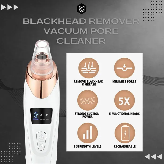 NEW 5-in-1 Blackhead Remover Machine: Acne, Pimple, and Pore Cleaner Vacuum Tool