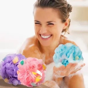 New in package! BCKENEY Bath Loofah Sponge Soft Mesh Shower Puff for Body Wash Bath Sponge Body Scrubber for Women & Men Body Exfoliator-Bathing Accessories (3Pack 40G) Retails $21 