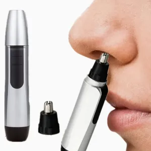 NEW Powerful Cordless Nose Trimmer CIICII Ear and Nose Hair Trimmer - Wet/Dry No Pull No Snag Trimming for Nose, Ear, Body and Eyebrows - Smoother Cutting for Men and Women, Black