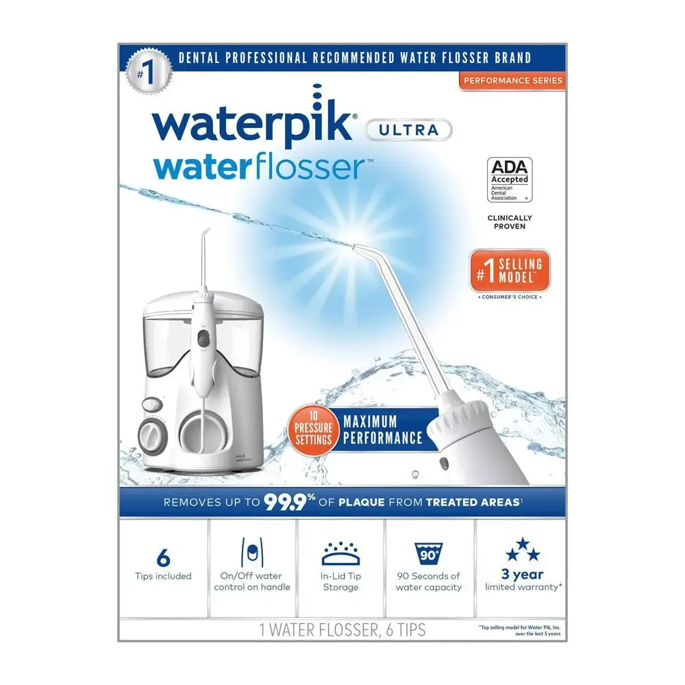 New - Waterpik Ultra Countertop Water Flosser - WP-100 - White