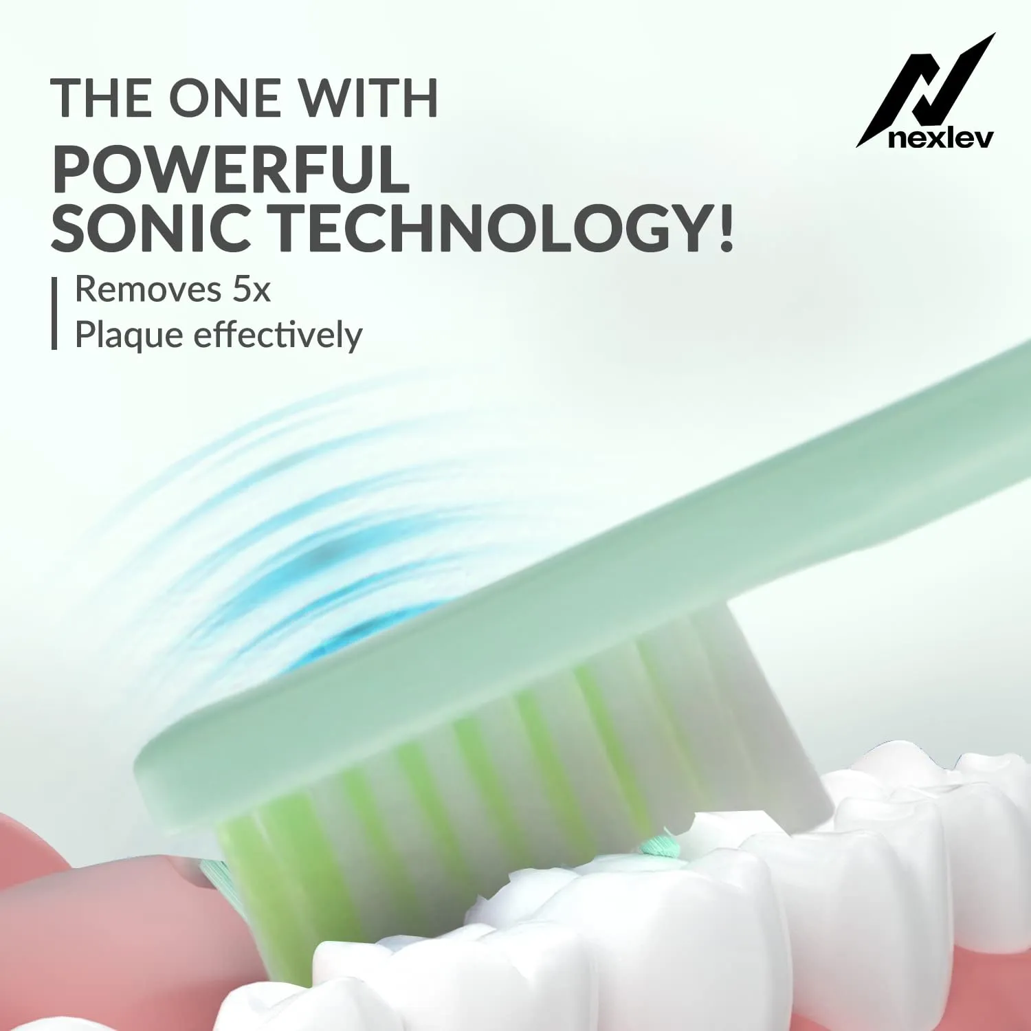 Nexlev Smart Smile Sonic Electric Toothbrush | ET-02-GN